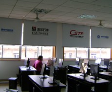 現場拍攝噴繪LOGO卷簾