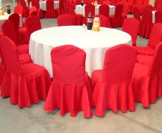 婚慶用餐廳椅子套制作